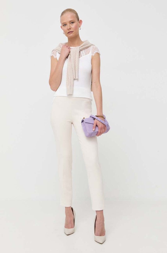Μπλουζάκι Morgan DGIULIA.OFF.WHITE λευκό AW23