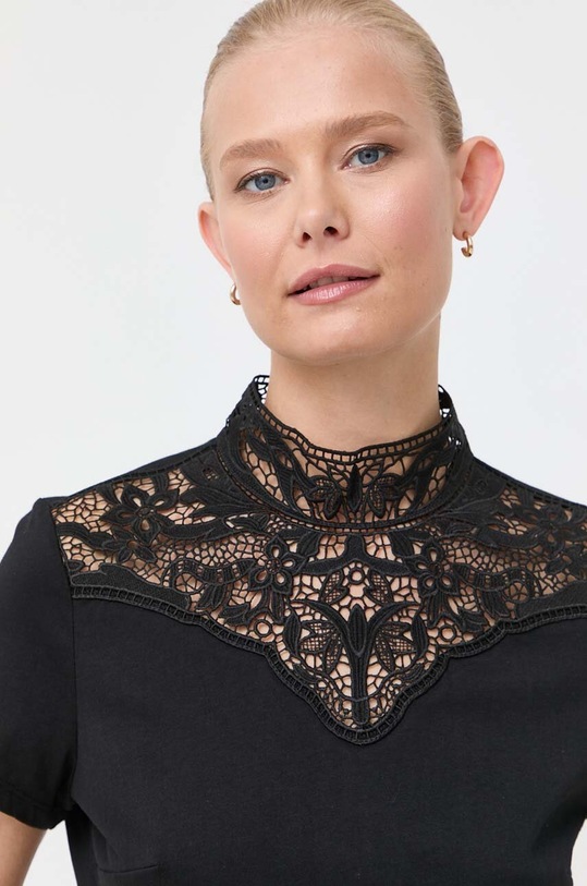 Morgan bluzka bawełniana DMAGO czarny DMAGO.NOIR