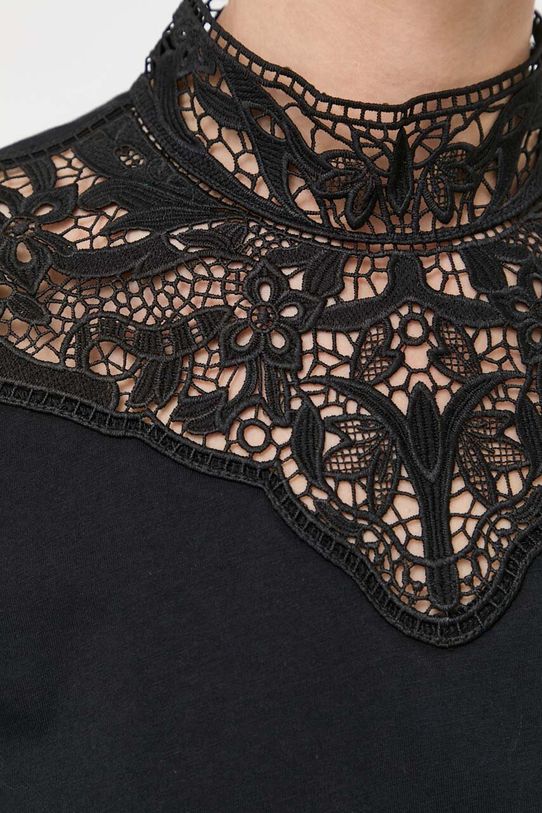 Morgan bluzka bawełniana DMAGO DMAGO.NOIR czarny