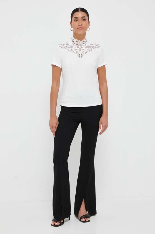 Morgan tricou din bumbac DMAGO.OFF.WHITE alb AW23