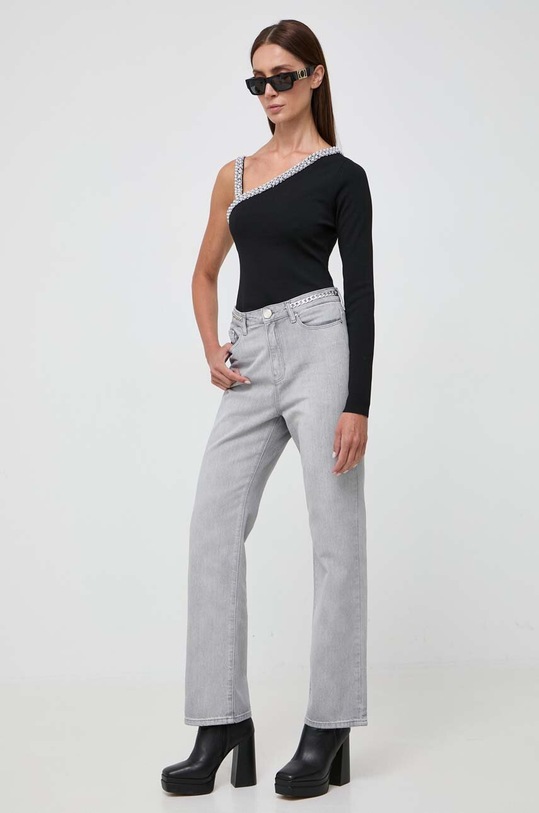 Tričko s dlouhým rukávem Karl Lagerfeld 236W2012 černá AW23