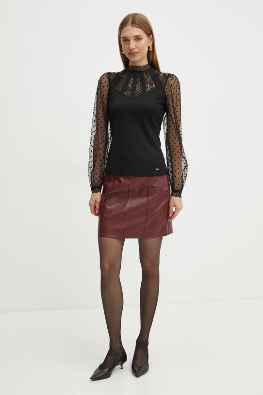 Morgan bluza TEMINE.NOIR negru AW24