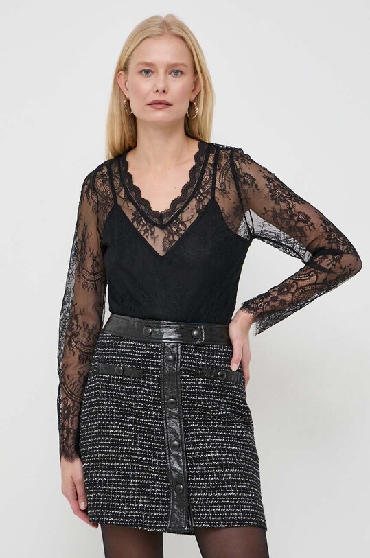 Блузка Morgan casual чорний TAPA.NOIR