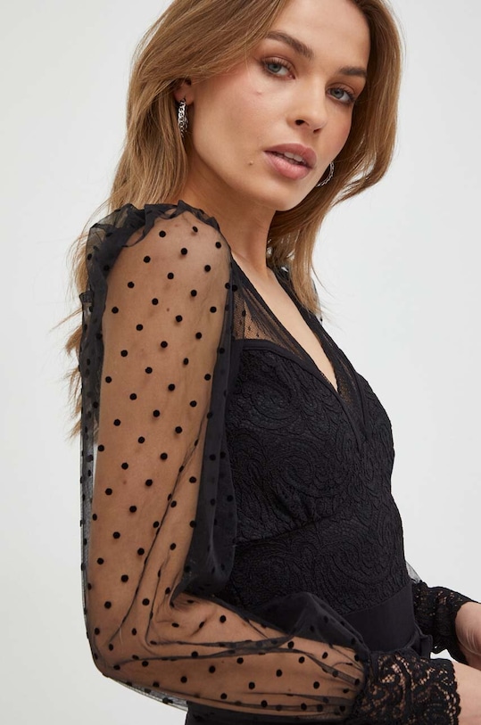 Blúzka Morgan slim čierna TORMI.NOIR