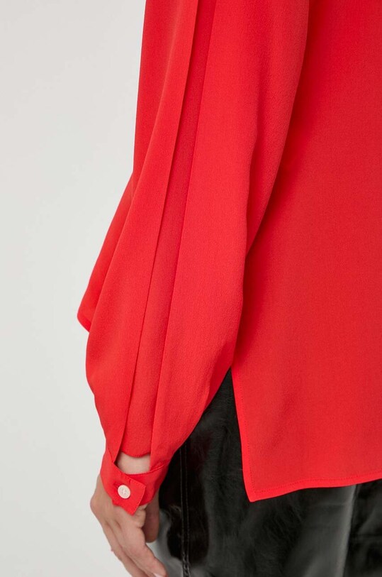 Victoria Beckham bluzka jedwabna 1423WTP004967A czerwony