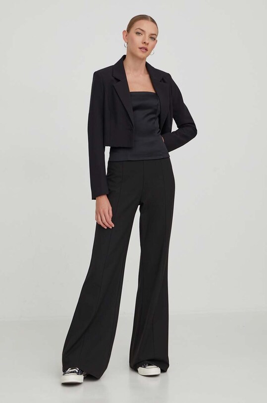 Blúzka Abercrombie & Fitch KI140.3559.900 čierna AW23