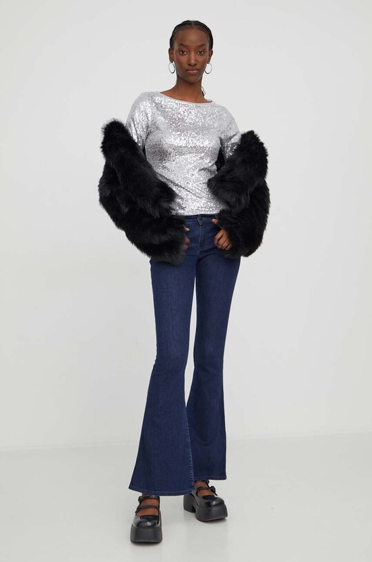 Blúzka Abercrombie & Fitch KI140.3580.905 čierna AW23