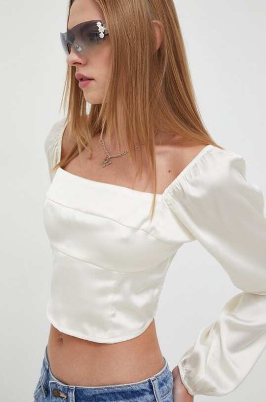 Halenka Hollister Co. slim béžová KI340.3204.101