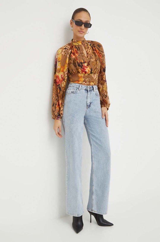 Guess bluzka BIANCA W4RH69.WDW52 brązowy SS24