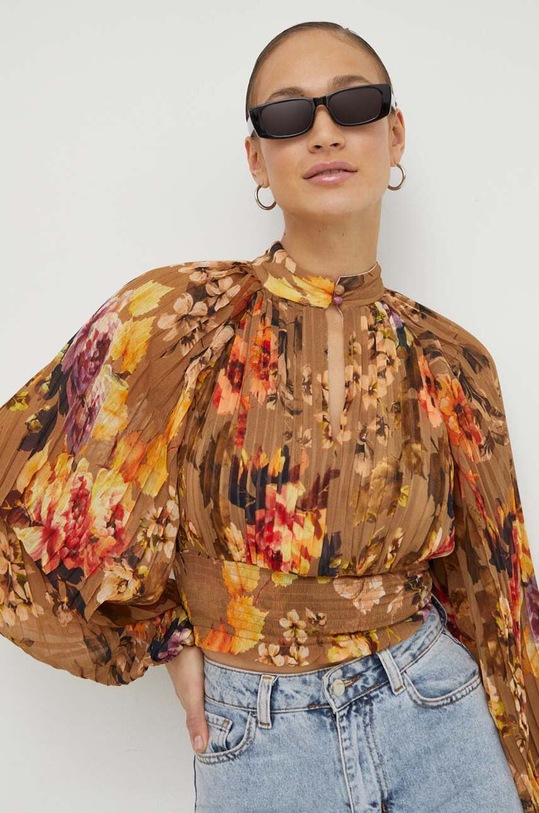 Guess bluzka BIANCA brązowy W4RH69.WDW52