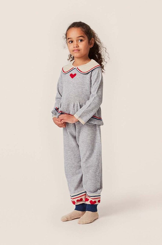 Konges Sløjd bluza copii model fin gri KS6042