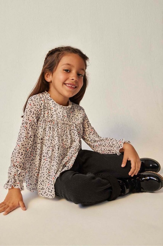 Detská blúzka Mayoral okrúhly čierna 4197.6D.Mini.9BYX