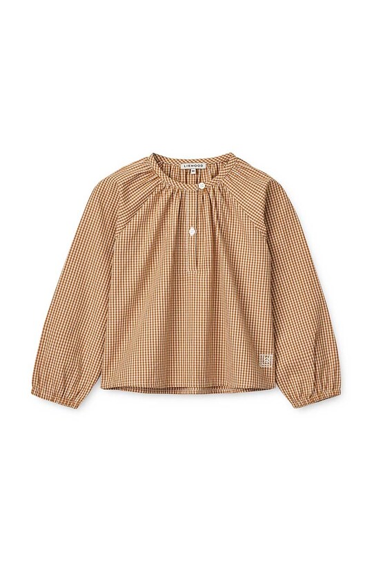 Дитяча бавовняна блузка Liewood LW17805 жовтий AW23