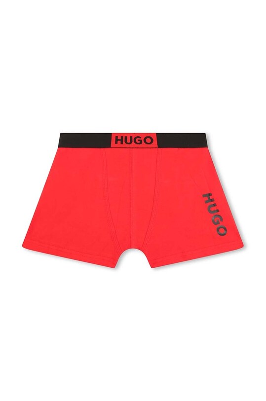 Αγορίστικα Παιδικά μποξεράκια HUGO 2-pack G20118.162.174 κόκκινο