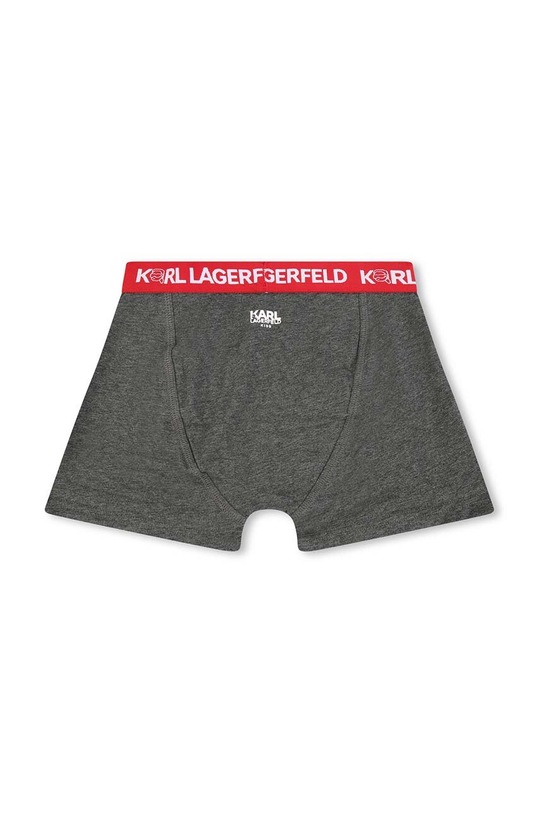 Karl Lagerfeld bokserki dziecięce 2-pack szary Z20104.162.174