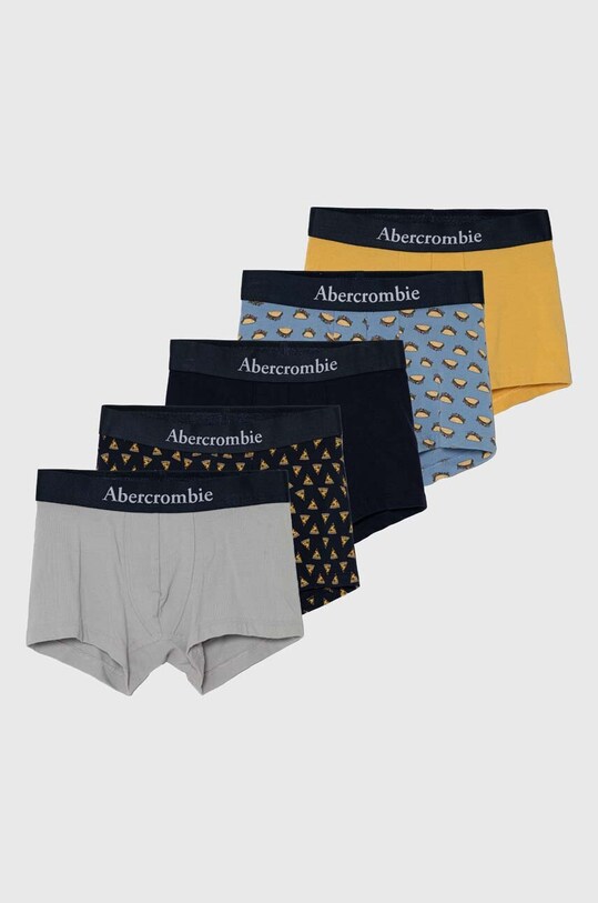 Παιδικά μποξεράκια Abercrombie & Fitch 5-pack με μοτίβο κίτρινο KI214.3060