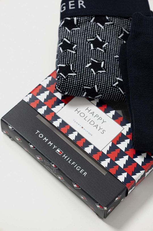 Tommy Hilfiger bokserki i skarpety wzorzyste granatowy UB0UB00515.9BYX