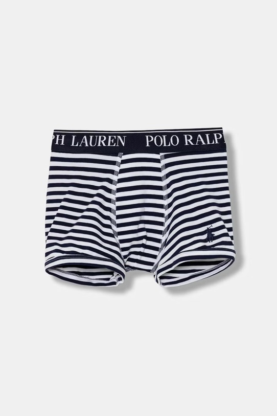 Polo Ralph Lauren přiléhavé boxerky dětské bavlněné s elastanem 3-pack 9P5015 námořnická modř AA00