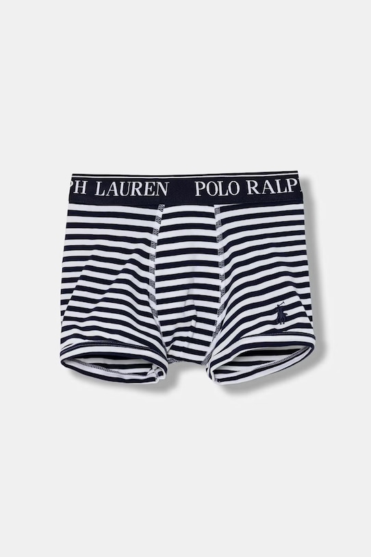 Polo Ralph Lauren přiléhavé boxerky dětské bavlněné s elastanem 3-pack 9P5015 námořnická modř AA00