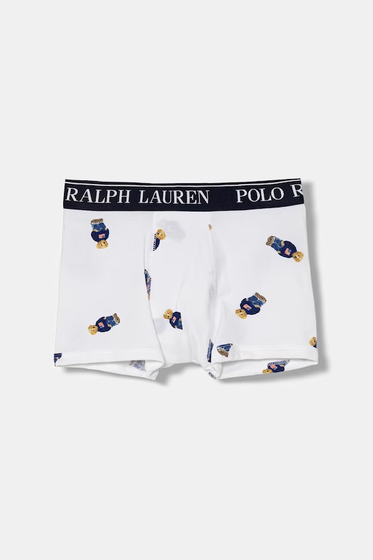 CHLAPEC Polo Ralph Lauren přiléhavé boxerky dětské bavlněné s elastanem 3-pack 9P5015 námořnická modř