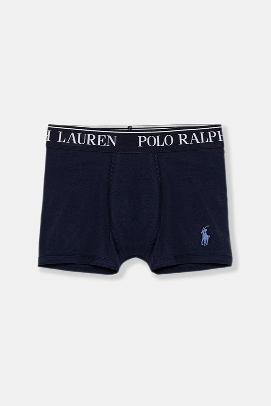 Polo Ralph Lauren přiléhavé boxerky dětské bavlněné s elastanem 3-pack námořnická modř 9P5015