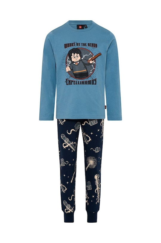 Dječja pamučna pidžama Lego bez uzorka plava 12010992