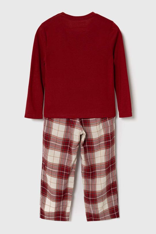 Detské pyžamo Abercrombie & Fitch KI246.3000 červená AW23