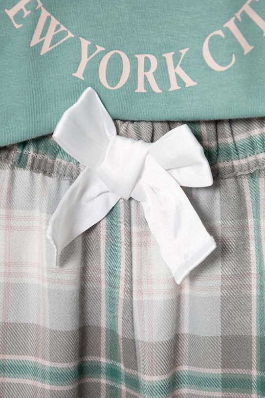 Abercrombie & Fitch pijama copii verde KI246.3000