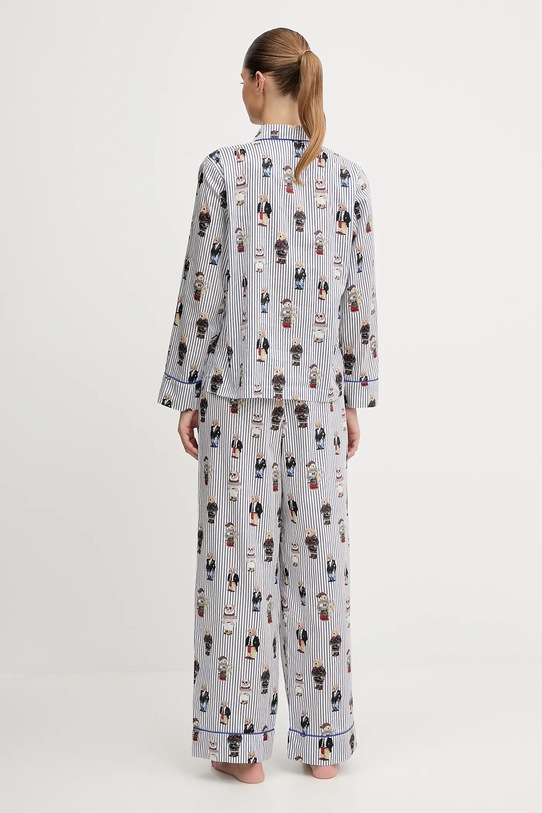 Odzież Polo Ralph Lauren piżama bawełniana 4P8046 niebieski