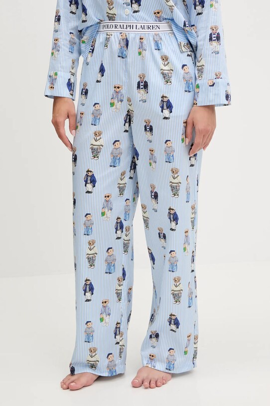Polo Ralph Lauren piżama bawełniana niebieski 4P8046