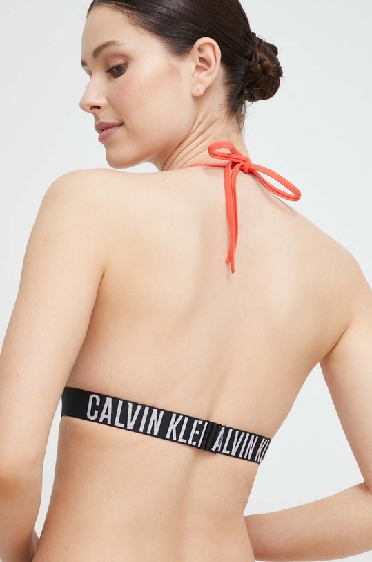 Odzież Calvin Klein biustonosz kąpielowy KW0KW01963 pomarańczowy
