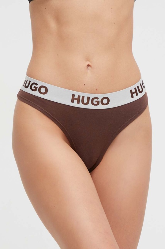 HUGO stringi melanż brązowy 50480166
