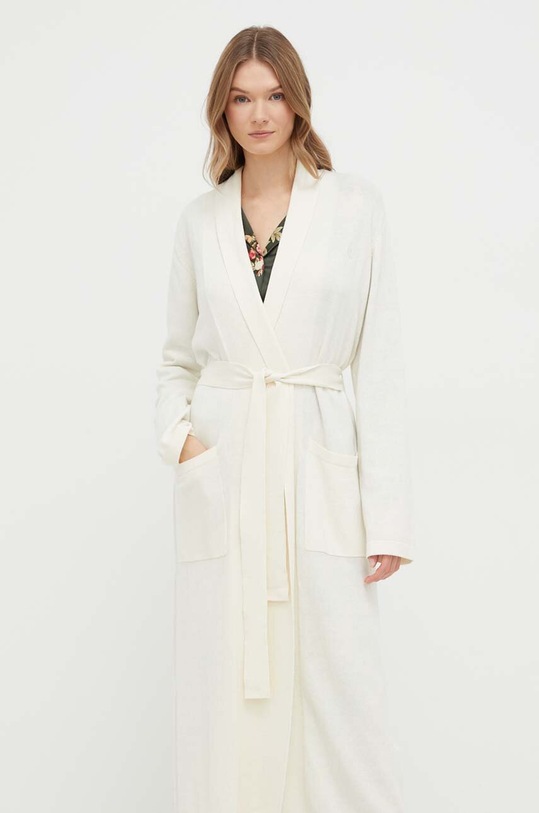 Lauren Ralph Lauren szorty z domieszką kaszmiru beżowy ILN52278