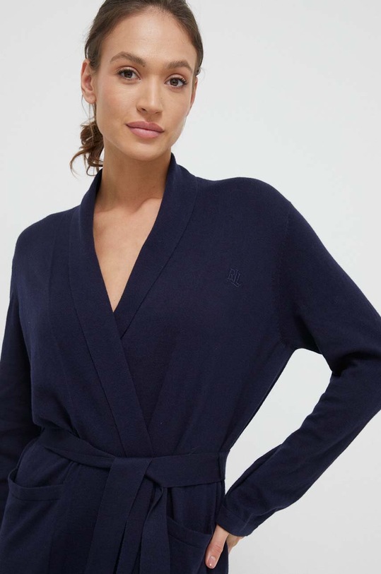 Lauren Ralph Lauren szorty z domieszką kaszmiru granatowy ILN52278