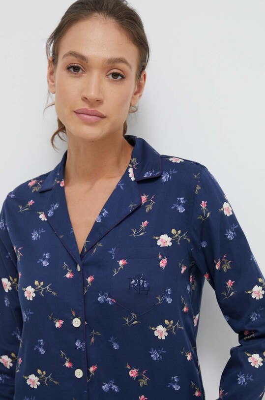 Pyžamo Lauren Ralph Lauren ILN92297 tmavomodrá