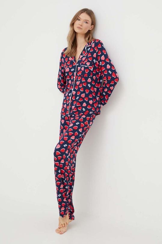 Dkny piżama dzianina granatowy YI2922692