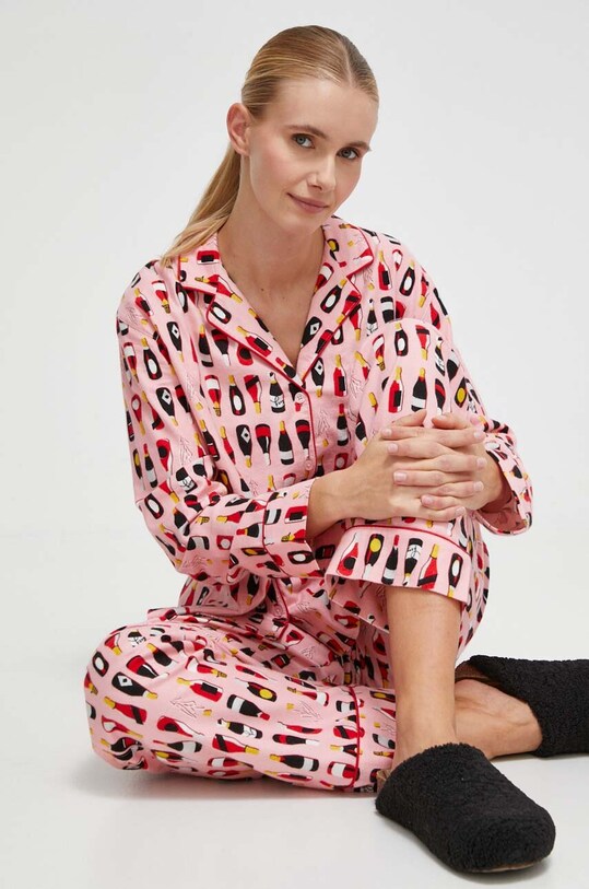 Pidžama Kate Spade pletivo roza KSI92573