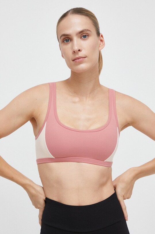 Roxy sutien sport Heart Into It Colorblock usor rigidizat roz ERJKT04058