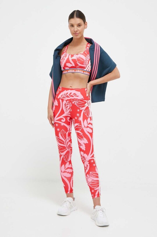 Športová podprsenka adidas Performance x FARM Rio IM2371 červená AW23