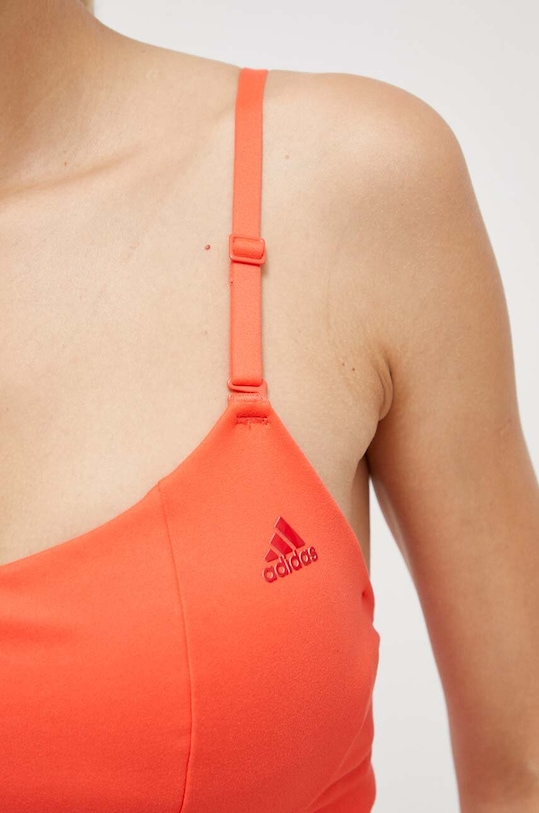 adidas Performance biustonosz do jogi IJ5709 pomarańczowy