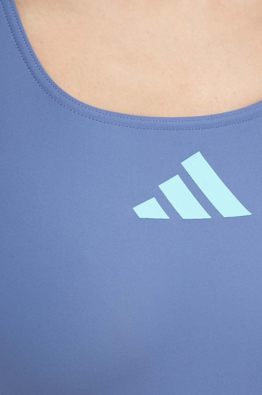 Суцільний купальник adidas Performance 3 Bar Logo IB4318 блакитний