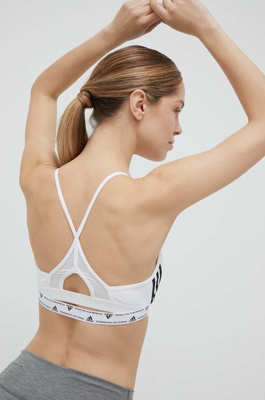 Odzież adidas Performance biustonosz sportowy Aeroreact HC7869 biały