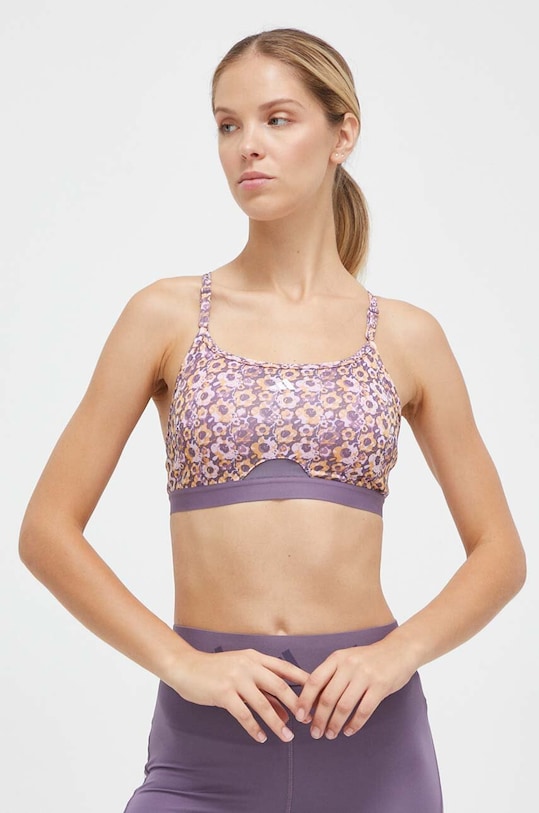 Спортивний бюстгальтер adidas Performance Aeroreact фіолетовий HZ8615