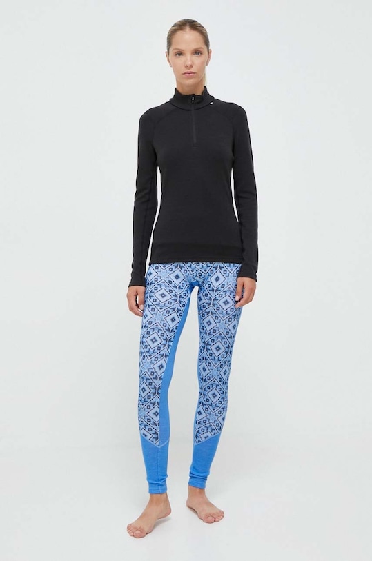 Helly Hansen longsleeve funkcyjny Lifa Merino Midweight 49377 czarny AW24