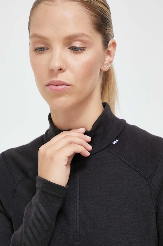 Helly Hansen longsleeve funkcyjny Lifa Merino Midweight czarny 49377