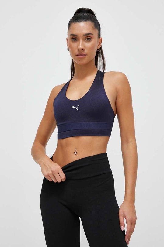 Puma biustonosz sportowy bez fiszbinów granatowy 523872
