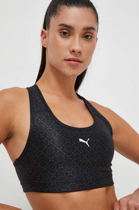 Спортивный бюстгальтер Puma 4Keeps немного упрочнённая чёрный 524418