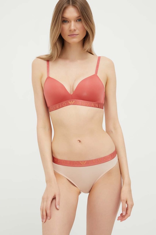 Odzież Emporio Armani Underwear figi 162525.3F235 beżowy
