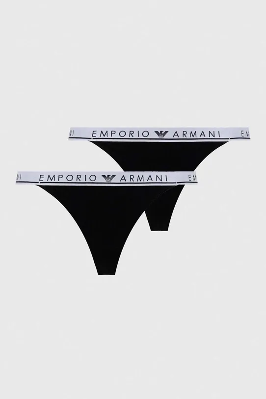 Emporio Armani Underwear tanga 2-pack tanga negru 164522.3F227