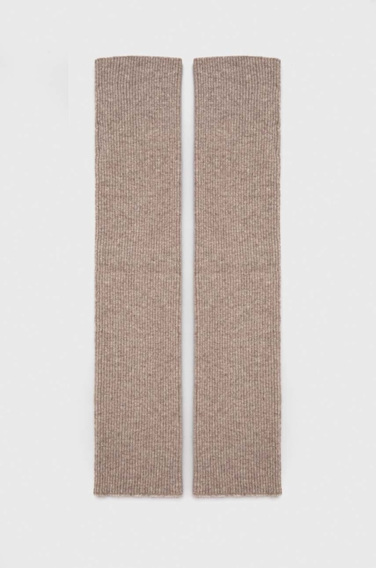 Notes du Nord ocieplacze wełniane skarpetki długie beżowy 13376.
